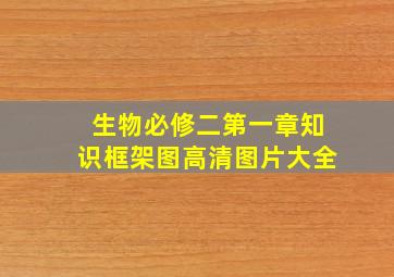 生物必修二第一章知识框架图高清图片大全