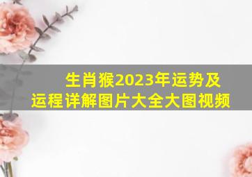 生肖猴2023年运势及运程详解图片大全大图视频