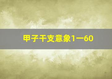 甲子干支意象1一60