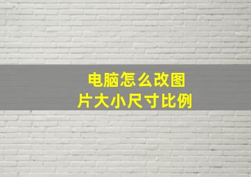 电脑怎么改图片大小尺寸比例