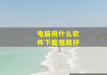 电脑用什么软件下载视频好