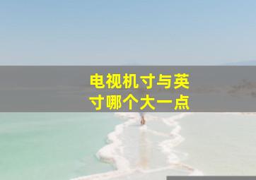 电视机寸与英寸哪个大一点