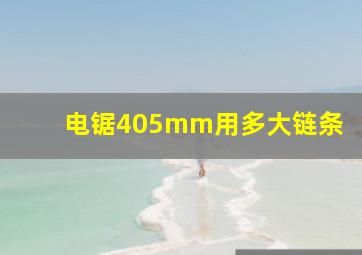 电锯405mm用多大链条