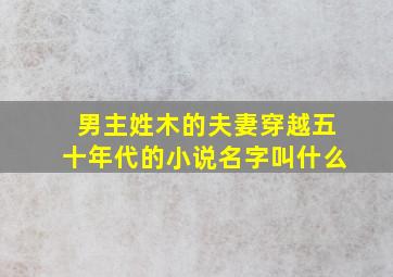 男主姓木的夫妻穿越五十年代的小说名字叫什么