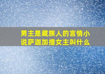 男主是藏族人的言情小说萨迦加措女主叫什么