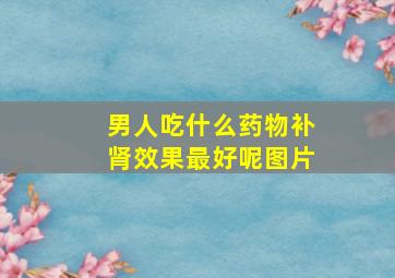 男人吃什么药物补肾效果最好呢图片