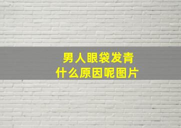 男人眼袋发青什么原因呢图片