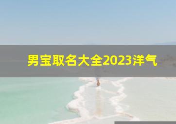 男宝取名大全2023洋气