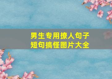 男生专用撩人句子短句搞怪图片大全