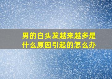 男的白头发越来越多是什么原因引起的怎么办