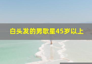 白头发的男歌星45岁以上