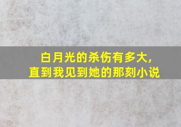 白月光的杀伤有多大,直到我见到她的那刻小说