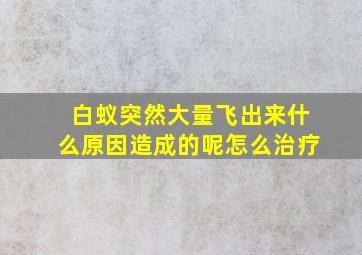 白蚁突然大量飞出来什么原因造成的呢怎么治疗