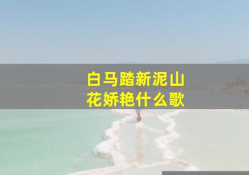 白马踏新泥山花娇艳什么歌