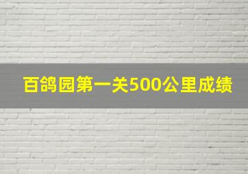 百鸽园第一关500公里成绩