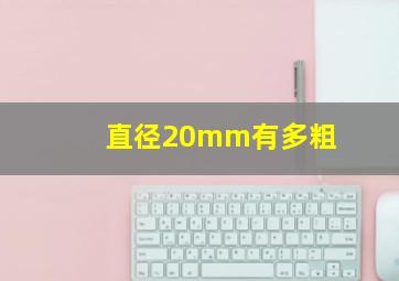 直径20mm有多粗