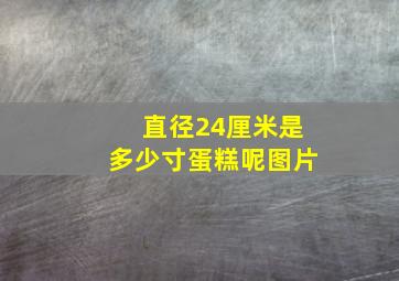 直径24厘米是多少寸蛋糕呢图片