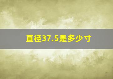 直径37.5是多少寸