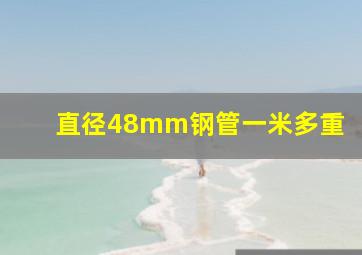 直径48mm钢管一米多重