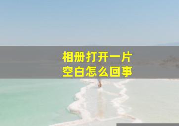 相册打开一片空白怎么回事