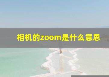 相机的zoom是什么意思