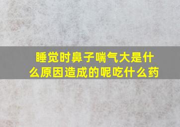 睡觉时鼻子喘气大是什么原因造成的呢吃什么药