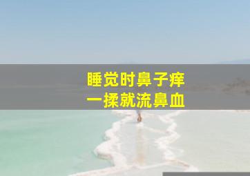 睡觉时鼻子痒一揉就流鼻血