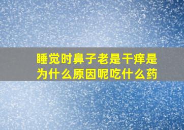 睡觉时鼻子老是干痒是为什么原因呢吃什么药