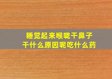 睡觉起来喉咙干鼻子干什么原因呢吃什么药