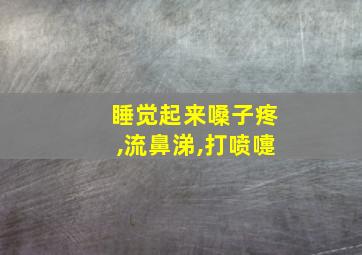 睡觉起来嗓子疼,流鼻涕,打喷嚏