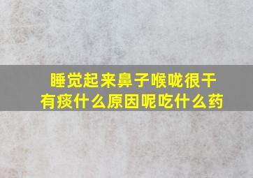 睡觉起来鼻子喉咙很干有痰什么原因呢吃什么药