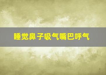 睡觉鼻子吸气嘴巴呼气