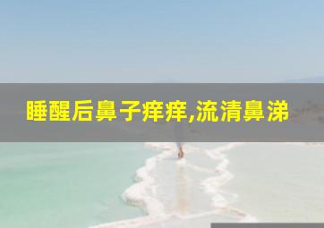 睡醒后鼻子痒痒,流清鼻涕