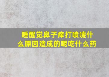 睡醒觉鼻子痒打喷嚏什么原因造成的呢吃什么药