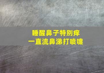 睡醒鼻子特别痒一直流鼻涕打喷嚏