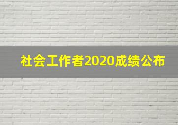 社会工作者2020成绩公布