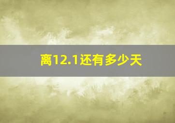 离12.1还有多少天