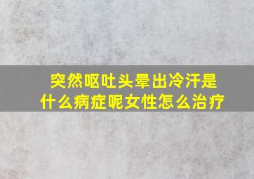 突然呕吐头晕出冷汗是什么病症呢女性怎么治疗