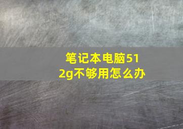 笔记本电脑512g不够用怎么办