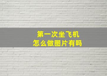 第一次坐飞机怎么做图片有吗