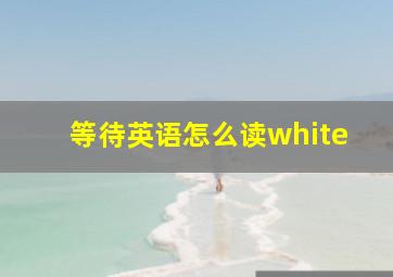 等待英语怎么读white