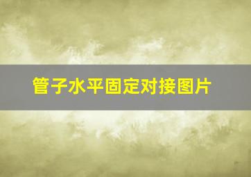 管子水平固定对接图片