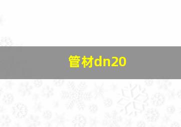 管材dn20