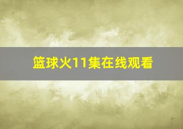 篮球火11集在线观看