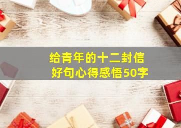 给青年的十二封信好句心得感悟50字