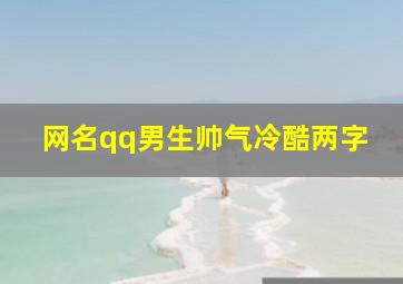 网名qq男生帅气冷酷两字