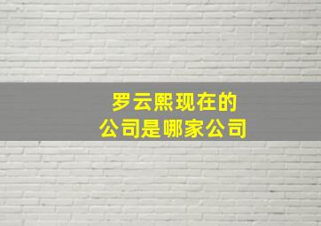 罗云熙现在的公司是哪家公司