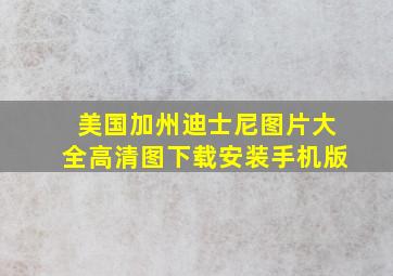 美国加州迪士尼图片大全高清图下载安装手机版