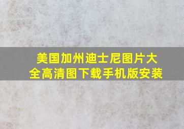 美国加州迪士尼图片大全高清图下载手机版安装