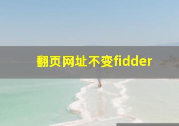 翻页网址不变fidder